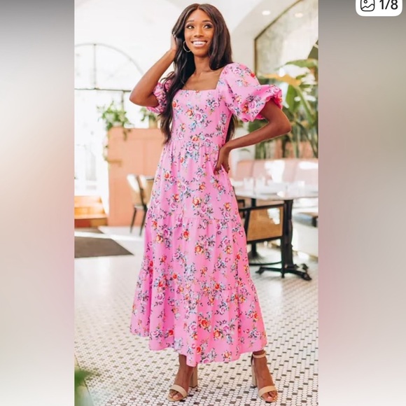 Buddy Love Dresses & Skirts - Buddy Love Pink Floral Maxi Dress